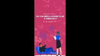 Do you need a license to be a therapist -By Dr. Arvind Otta. #psychology #rci #therapist #counselor