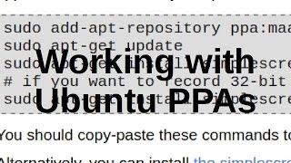 Working with Ubuntu PPAs