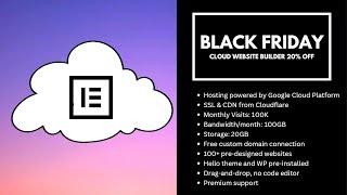 Elementor Pro Black Friday Offer 2022 - Cloud Website Builder Recommended [Web Hosting Included] 