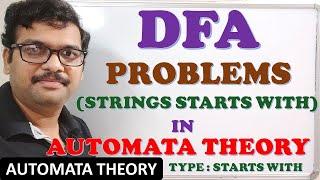 DETERMINISTIC FINITE AUTOMATA (DFA) EXAMPLE - 1 (STRINGS STARTS WITH) IN AUTOMATA THEORY || TOC