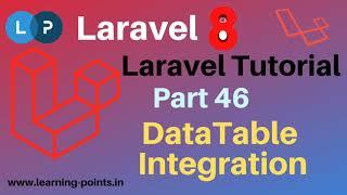 Laravel Datatable Integration | How to use datatable inside laravel | Yajra packages | Laravel 8