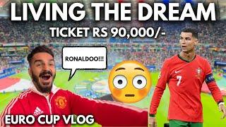 I MET CRISTIANO RONALDO  | Most Expensive Tickets?? | EURO CUP 2024 |  Portugal Vs France 