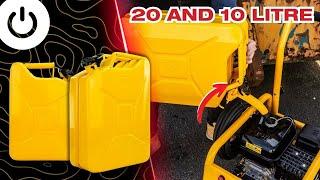 High-Quality Yellow Jerry Cans | JCB Tools | 10L & 20L Variants Available