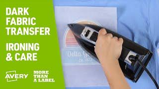 How to Iron-On Dark Fabric Transfers with Avery Transfers