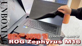 ASUS ROG Zephyrus M16 RTX3070Ti, Unboxing & Setup Windows 11 #gaminglaptop #zephyrus #m16 #GU603ZW