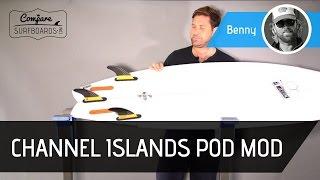 Channel Islands Pod Mod Surfboard Review + Futures EA Blackstix Fins no.142 | Compare Surfboards