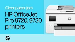 How to fix a paper jam | HP OJ Pro 9720 & 9730 Wide Format All-in-One printers | HP Support