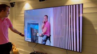 2024 Samsung 85" QN85D 4K Neo QLED unboxing and wall mounting