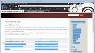 Creating a CALI LessonLink at cali.org.