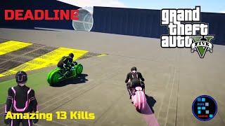 GTA V | Amazing 13 kills in Deadline TRON game mode