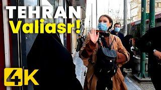 【4K】Walking on VALIASR STREET: The Longest in The Middle East [TEHRAN 2022] تهران، خیابان ولیعصر