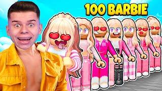 SPOTKAŁEM 50 BARBIE w 24 Godziny w ROBLOX!