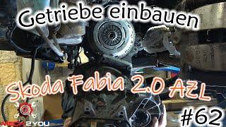 ️#62 Getriebe einbauen beim Skoda Fabia 2.0 Teil 3 | Getriebeöl wechseln | Antriebswellen montieren