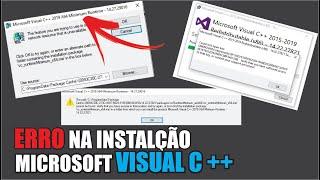 ERRO MICROSOFT VISUAL C++ 2010,2013,2015,2017,2019 64x e 86x | Minimum Runtime COMO RESOLVER