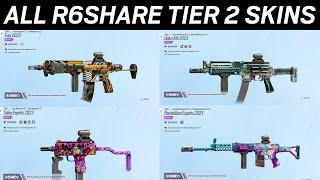 ALL TIER 2 R6 SHARE SKINS! - Rainbow Six Siege