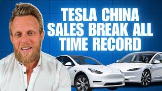 Tesla sells all-time record high number of cars in China