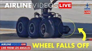 BREAKING NEWS: United Boeing 777 Flight 35 Emergency Landing at LAX After Wheel Loss Incident!