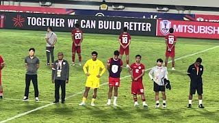 WAJAH HARU PEMAIN TIMNAS NYANYI ANTHEM TANAH AIRKU USAI KALAH VS FILIPINA DAN TERSINGKIR DI AFF CUP