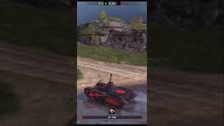 СКИЛЛОВИК на САМОМ ЧИТЕРНОМ ТАНКЕ в ИГРЕ с ОПАСНОЙ ПУШКОЙ тащит без ХП #tanksblitz #blitz #shorts