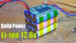 How to Build Power Li ion 12 6v 18650 use Protection board 3S 60A BMS