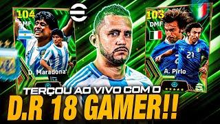  TERÇOU AO VIVO COM D.R 18 GAMER | JOGATINA NA LIGA EFOOTBALL | EFOOTBALL 2024