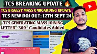 TCS REMAINING CANDIDATES ONBOARDING STARTED || NEW DOJ OUT- 12 SEPT || TCS JOINING READINESS MAIL