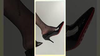 Black silk stockings #shoes #heels #nylon #beauty #legs #feets