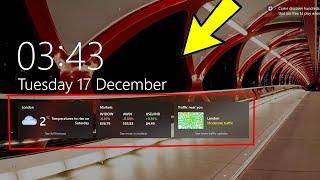 Turn Off Lock Screen Widgets in Windows 10 - How To Disable Weather & News Feed From lockscreen 