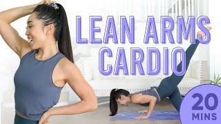 20 Minute Lean Arms Cardio Pilates Workout | 7 Day Arm Challenge (do this video every day)