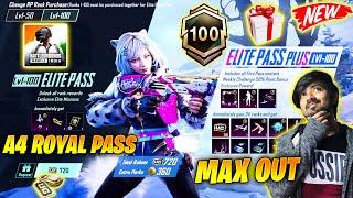  NEW A4 ROYAL PASS IS HERE - FREE UPGRADABLE DBS SKIN, UPGRADABLE EMOTE & FREE ROYAL PASS IN BGMI