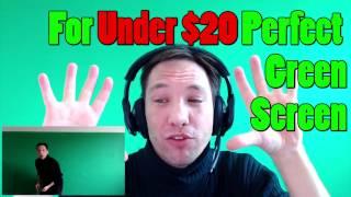 Perfect Green Screen for under $20 Results