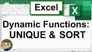 Two Excel Dynamic Array Functions: UNIQUE and SORT