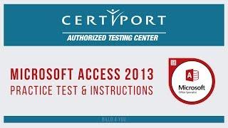 MOS Exam Microsoft Access 2013 | MOS Access Exam Practice Test