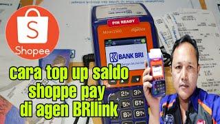 cara top up SALDO shopee pay via BRI link