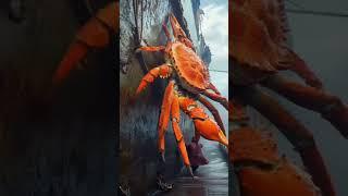 Giant Crab Chase Caught on Camera!