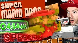 Super Mario Bros. SPEEDRUN (World Record) | Domtendo Reaktion