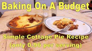 Simple Cottage Pie Recipe (only 0.96 per serving)