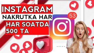 INSTAGRAM NAKRUTKA 2022 // HAMMA SIRLARI OCHILGAN 500 TA