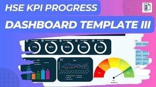 Safety KPI Progress Dashboard Template III - Download for Free | Link Below