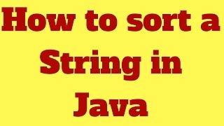 How to sort a string in java (without using String method)