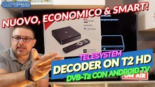 Recensione Completa Decoder Digitale Terrestre TeleSystem ON T2 HD Smart con Android TV