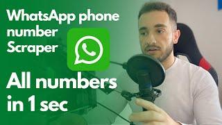 How to scrape phone numbers in Whatsapp Groups #whatsappscraper