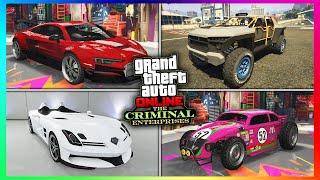  ALLE 11 NEUEN GEHEIMEN FAHRZEUGE AUS DEM CRIMINAL ENTERPRISES DLC IN GTA ONLINE! | GTA 5 News 