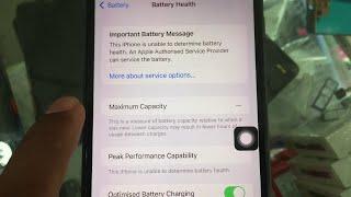 How to fix iPhone battery health is not showing