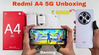 Redmi A4 5G unboxing and gaming test , 120Hz Refresh Rate ,Snapdragon® 4s Gen 2 Processor