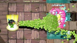 PvZ 2 Challenge - 300 Plants Level 1 Vs Deep Sea Gargantuar Zombie Level 20 - Who will win?