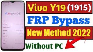 Vivo Y19 (1915) FRP Bypass |  New Method | All Vivo Frp Bypass 2022 Without PC | Technical Sajid