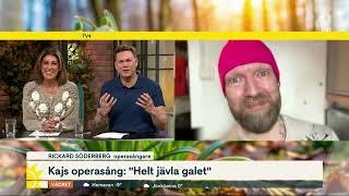 TV4 Nyhetsmorgon 13.3.2025 - Kaj sjunger opera i viralt klipp