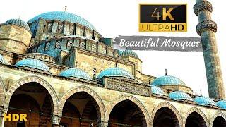 Most Beautiful Islamic Mosques In The World  (Masjid) | 4K Ultra HD Video | HDR