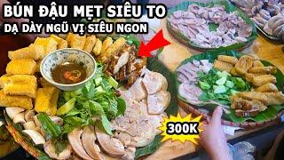 Choáng Với Mẹt Bún Đậu Mắm Tôm 300K Siêu To Giữa Phố Cổ Hà Nội #bundau